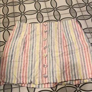 a rainbow skirt